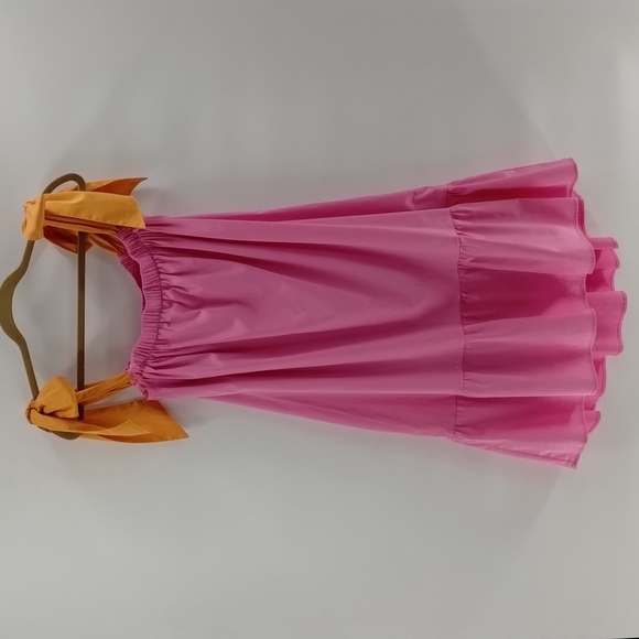 Antonio Melani Kimberly Whitman Caroline 4 sleeveless shift bow dress pink - Picture 1 of 9